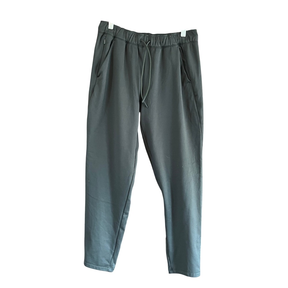 Athleta Womens Tapered Jogger Pants Dark Green High Rise Elastic Waist Small